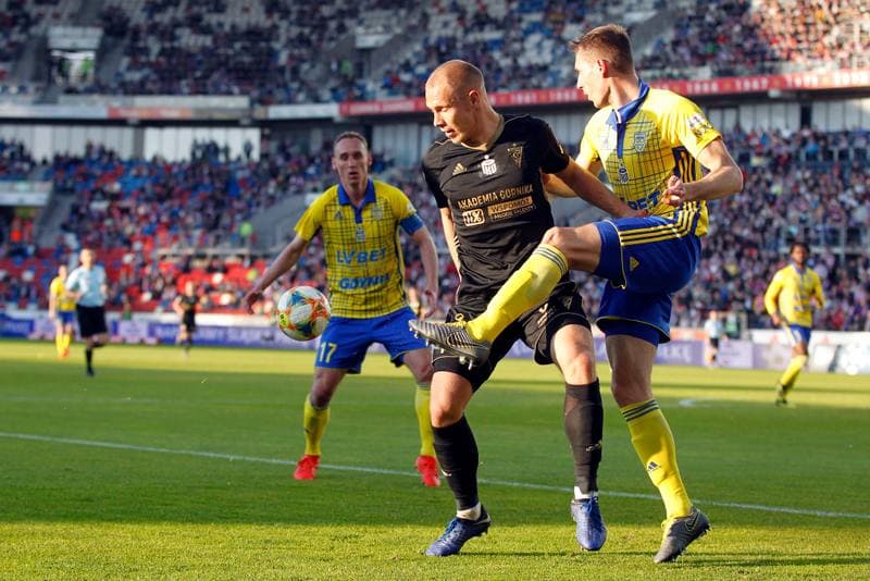 Football. Lotto Ekstraklasa. Gornik Zabrze - Arka Gdynia. 22.04.2019