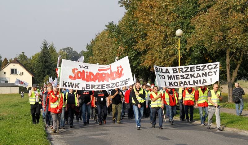 Mining. Protest. Brzeszcze. 05.10.2015