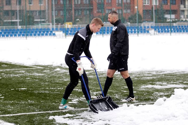 Football. GKS Katowice. Training. 14.01.2019