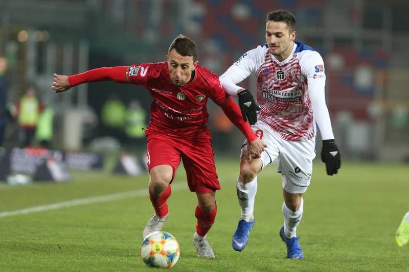 Football. Lotto Ekstraklasa. Gornik Zabrze - Zaglebie Sosnowiec. 23.02.2019