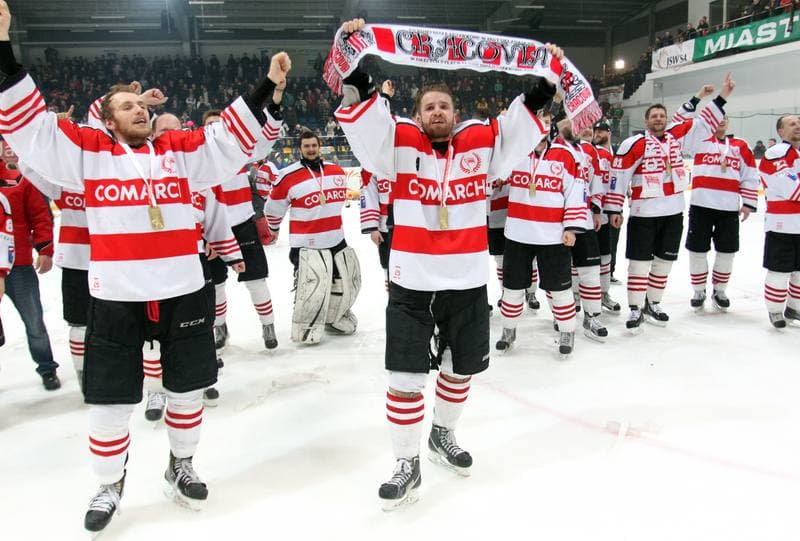 Ice Hockey. Polska Liga Hokejowa. JKH GKS Jastrzebie - Comarch Cracovia Krakow. 29.03.2013
