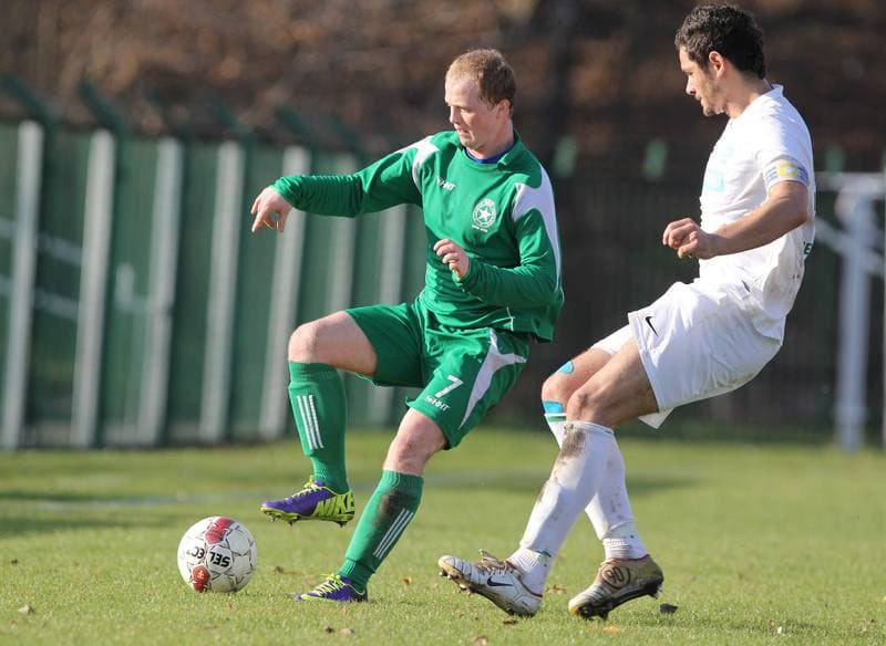 Football. III Liga Opolsko - Slaska. Grunwald Ruda Slaska - Rekord Bielsko Biala. 11.11.2014