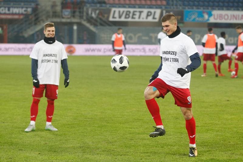 Football. Lotto Ekstraklasa. Piast Gliwice - Jagiellonia Bialystok. 12.02.2018