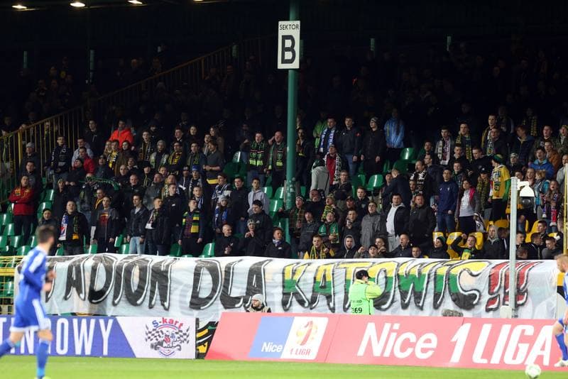 Football. Nice I Liga. GKS Katowice - Miedz Legnica. 13.04.2017