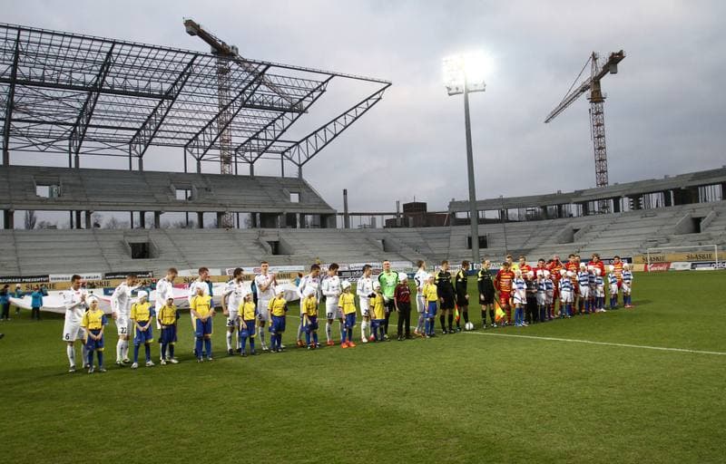Football. T-Mobile Ekstraklasa. Gornik Zabrze - Jagiellonia Bialystok. 03.03.2013