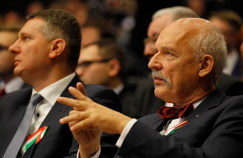 Robert Jaroslaw Iwaszkiewicz. Partia Korwin. Press Conference. 26.09.2015