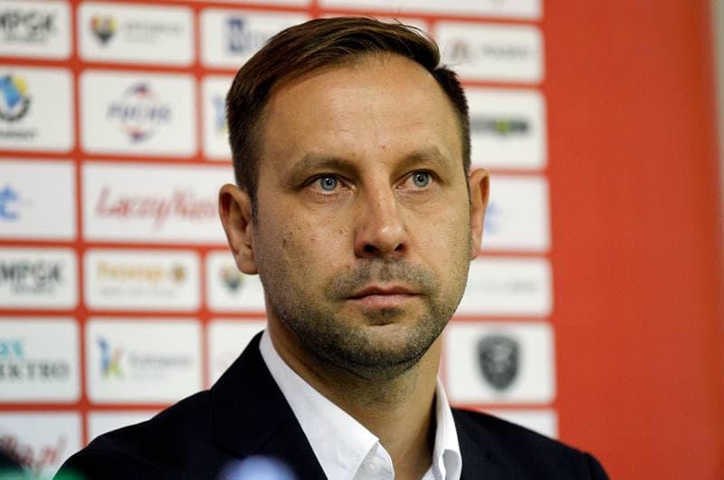 Football. GKS Katowice. Press Conference. 02.12.2015