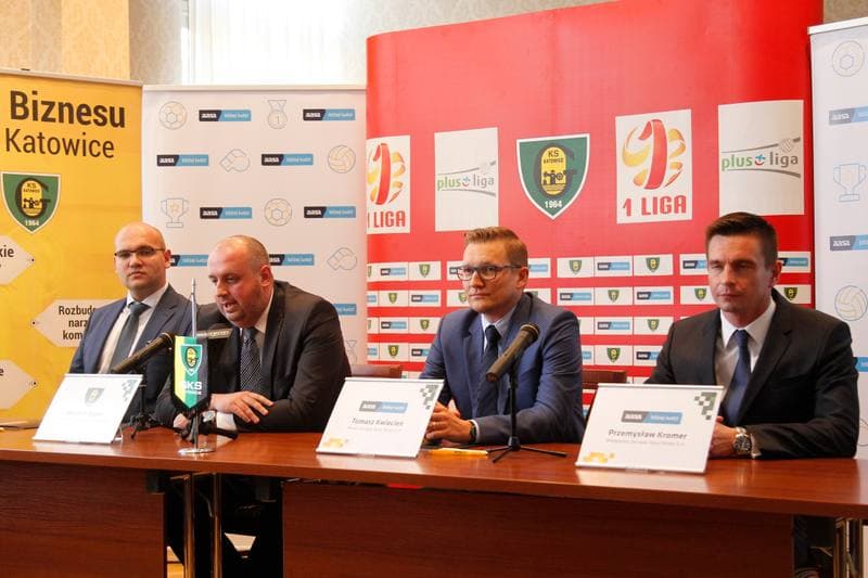 Football. GKS Katowice. Press Conference. 23.09.2016