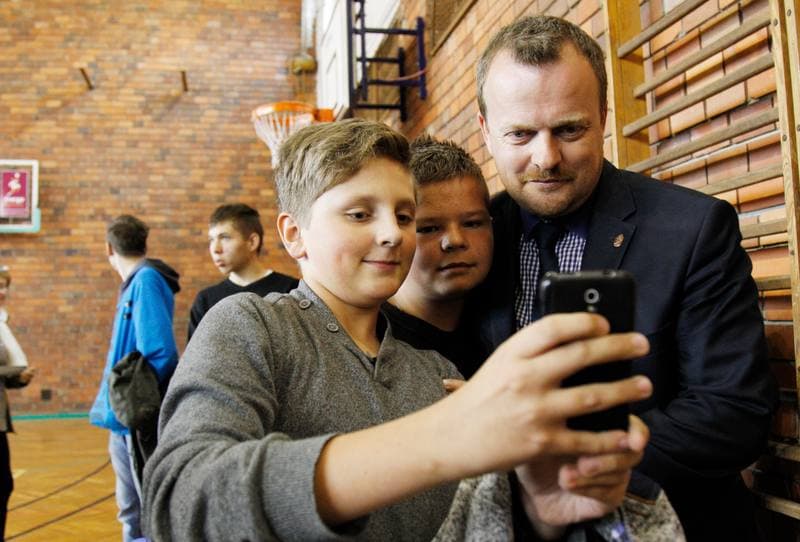 Football. Sosnowiec. Press Conference. 07.10.2015
