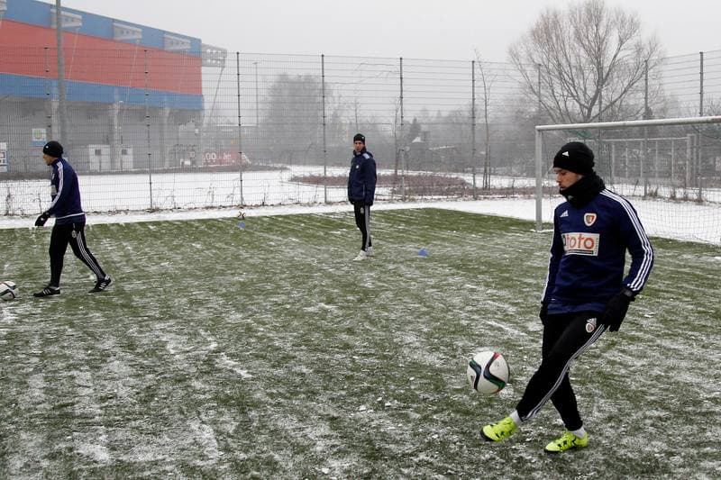 Football. Piast Gliwice. Training. 07.01.2016