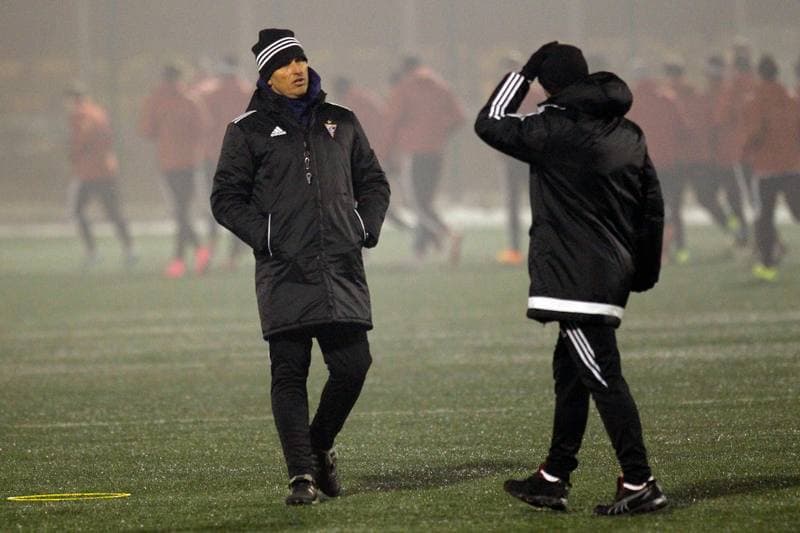 Football. Gornik Zabrze. Training. 07.01.2016