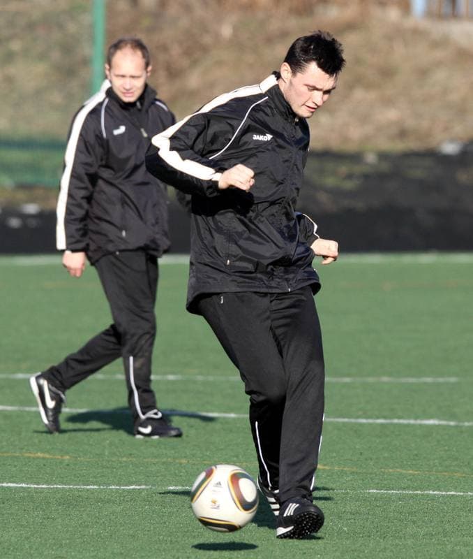 Football. Ruch Radzionkow. Training. 17.01.2011