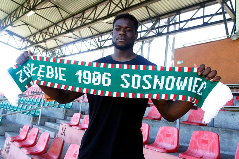 Football. Zaglebie Sosnowiec. Junior Torunarigha. 07.08.2018
