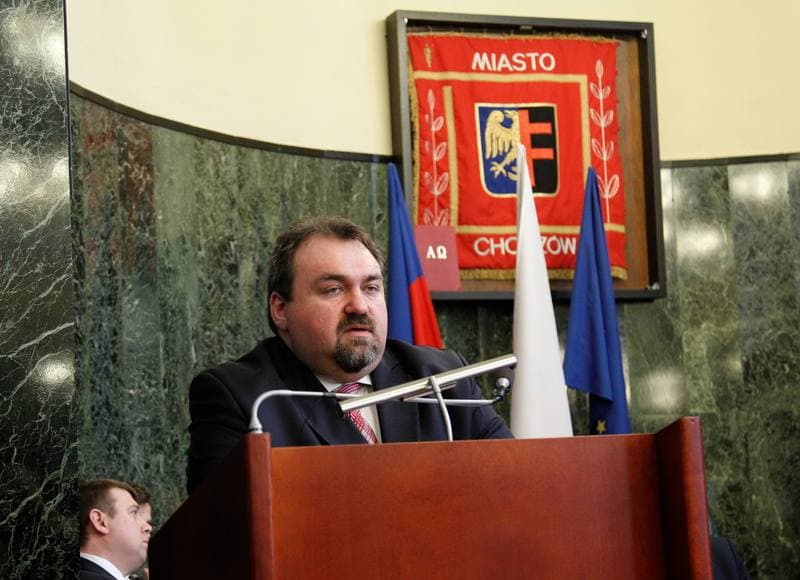 Football. Ruch Chorzow. Press Conference. 31.03.2016