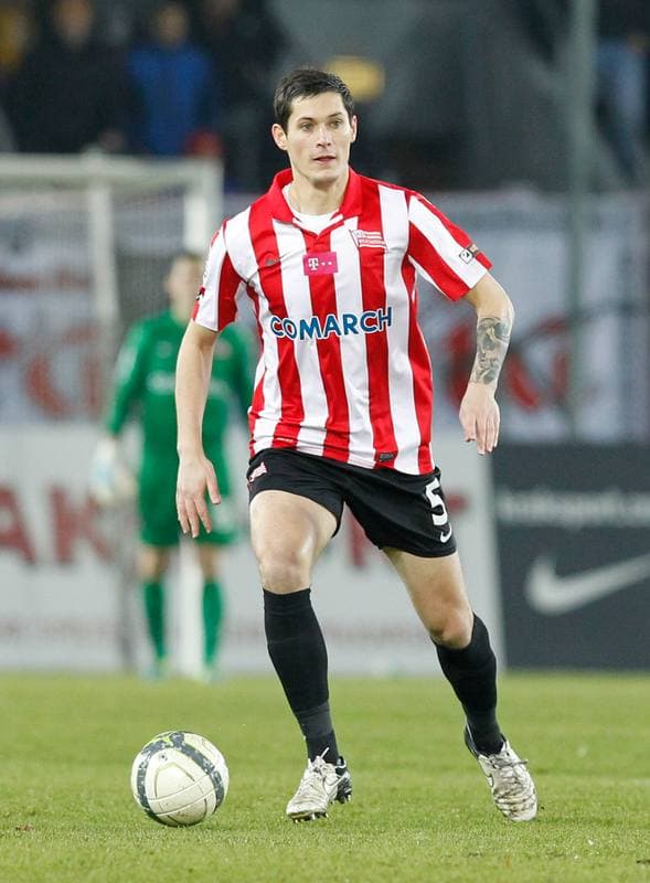 Football. T-Mobile Ekstraklasa. Cracovia Krakow - Zaglebie Lubin. 09.12.2013