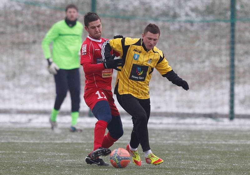 Football. Friendly Match. Podbeskidzie Bielsko Biala - Sandecja Nowy Sacz. 23.01.2014
