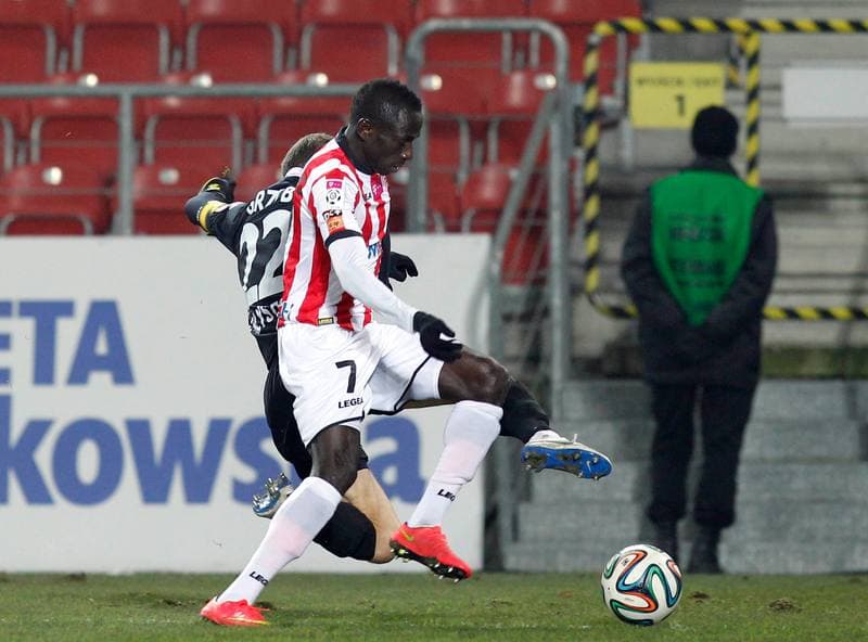 Football. T-Mobile Ekstraklasa. Cracovia Krakow - Jagiellonia Bialystok. 06.12.2014