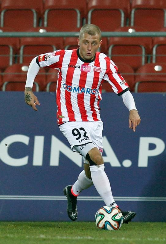 Football. T-Mobile Ekstraklasa. Cracovia Krakow - Jagiellonia Bialystok. 06.12.2014