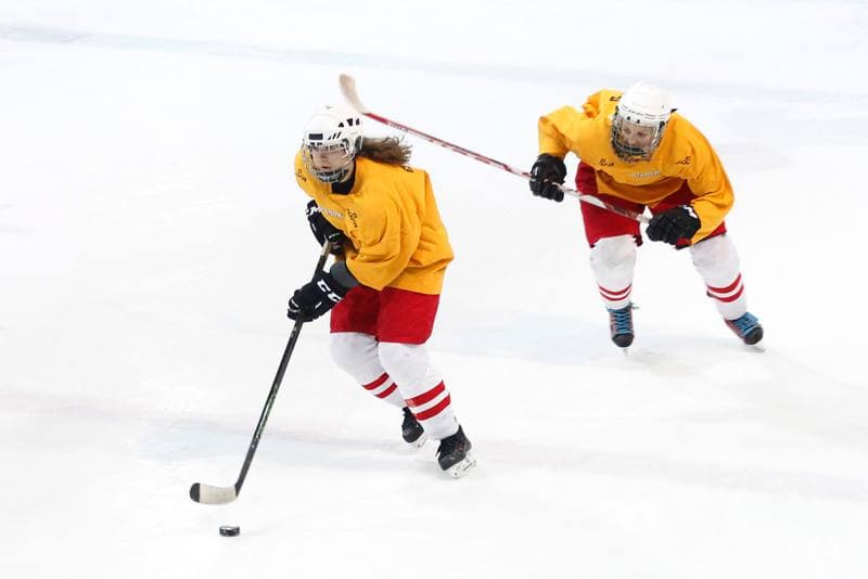 Ice Hockey. Women's National Team. Training. 30.03.2016
