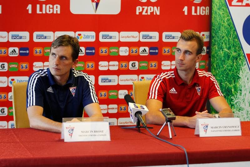 Football. Gornik Zabrze. Press Conference. 14.10.2016