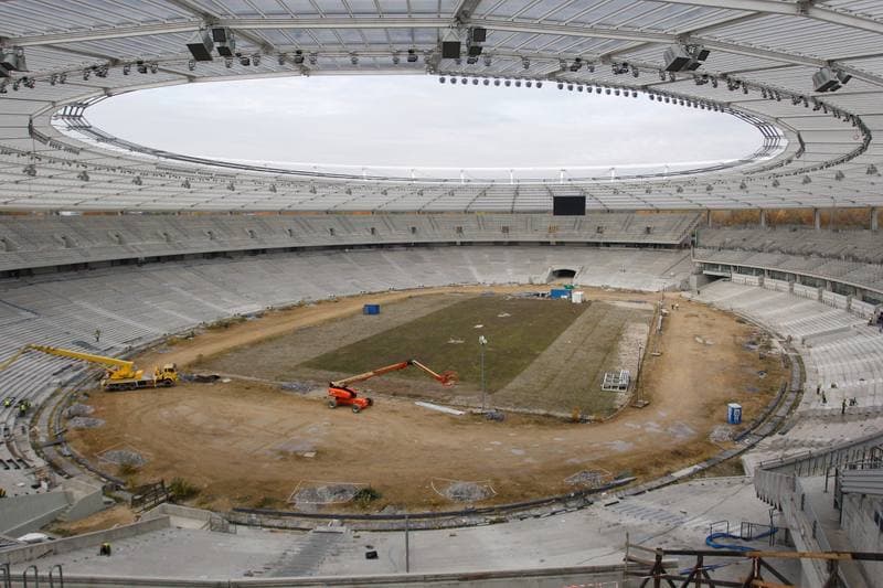 Football. Stadion Slaski. Construction. 24.10.2016