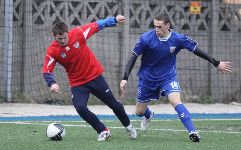 Football. Sparing. Polonia Bytom - Rakow Czestochowa. 19.01.2011