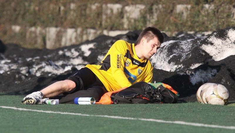 Football. Sparing. GKS Katowice - Hutnik Krakow. 09.02.2011