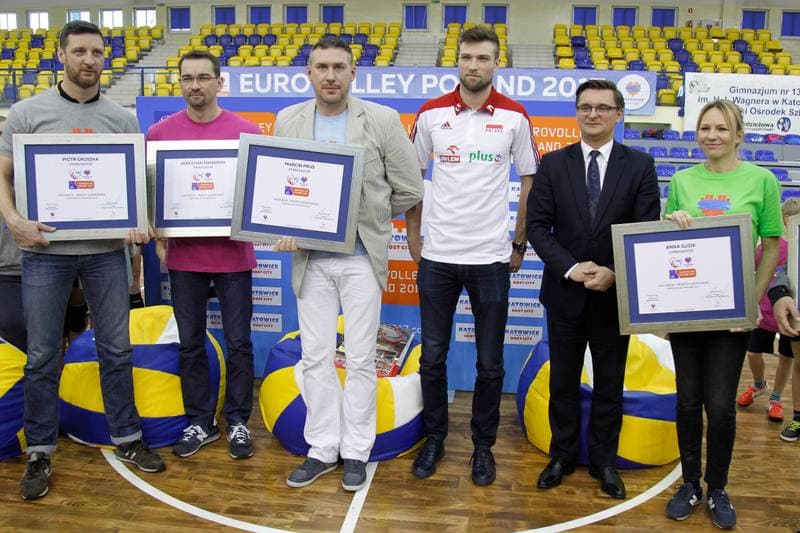 Volleyball. European Championship. Promotional Action. 05.12.2016