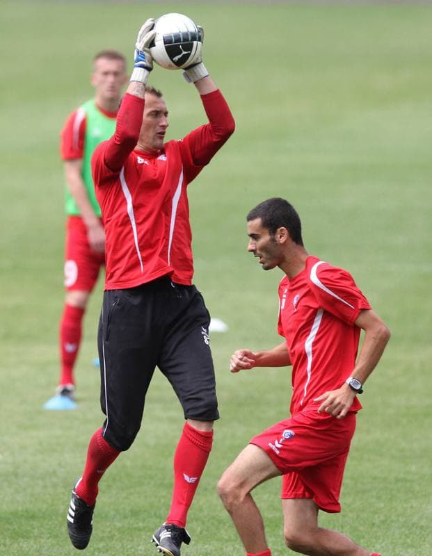 Football. Gornik Zabrze. Training. 11.01.2011