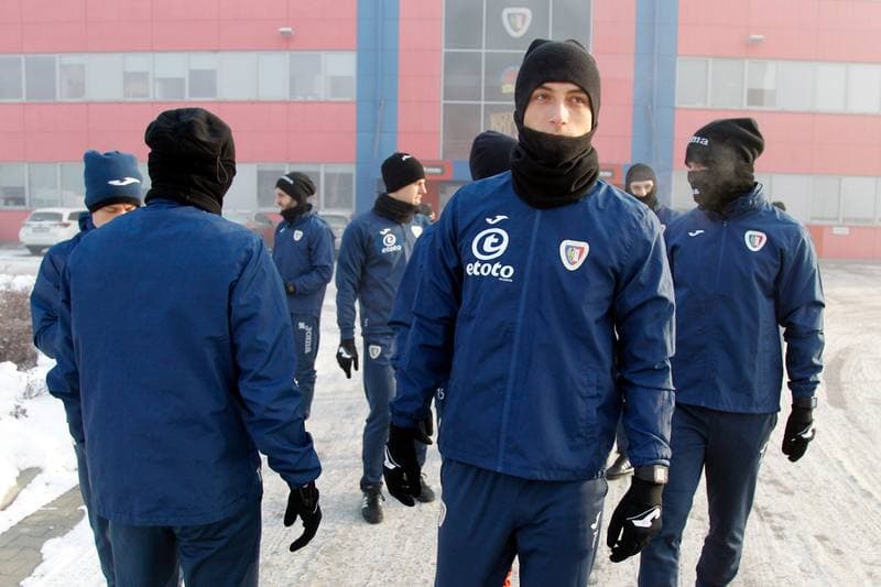 Football. Piast Gliwice. Training. 09.01.2017