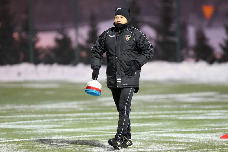 Football. Zaglebie Sosnowiec. Training. 09.01.2017