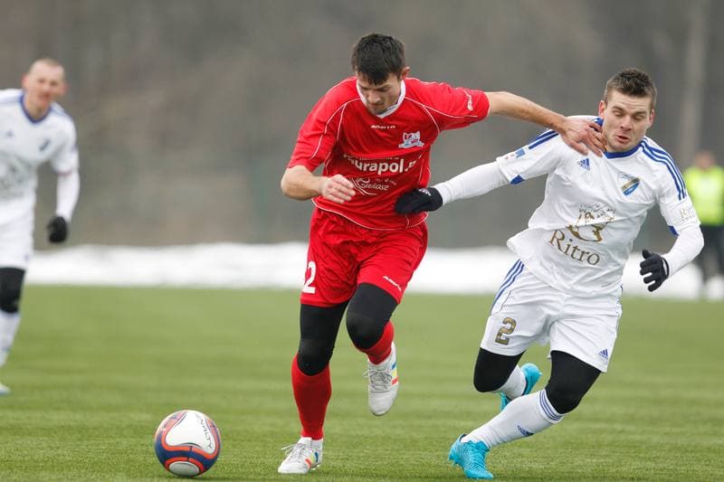 Football. Sparing. FK Poprad - Podbeskidzie Bielsko-Biala. 20.01.2017