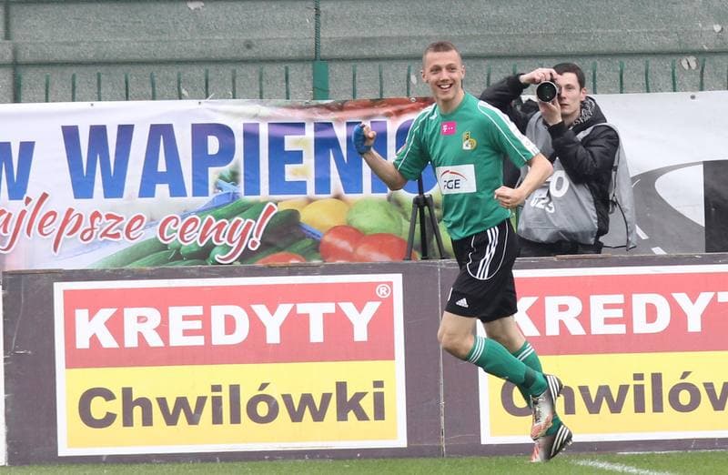 Football. T-Mobile Ekstraklasa. Podbeskidzie Bielsko-Biala - GKS Belchatow. 20.04.2013
