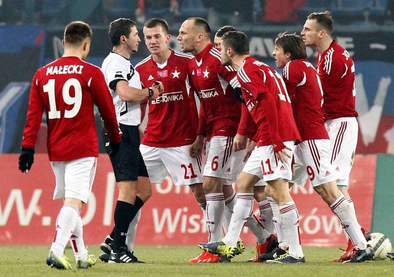 Football. T-Mobile Ekstraklasa. Wisla Krakow - Pogon Szczecin. 16.12.2013