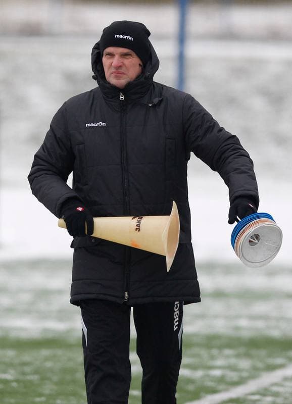 Football. GKS Katowice. Training. 24.01.2014