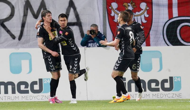 Football. T-Mobile Ekstraklasa. Cracovia Krakow - Korona Kielce. 22.05.2015