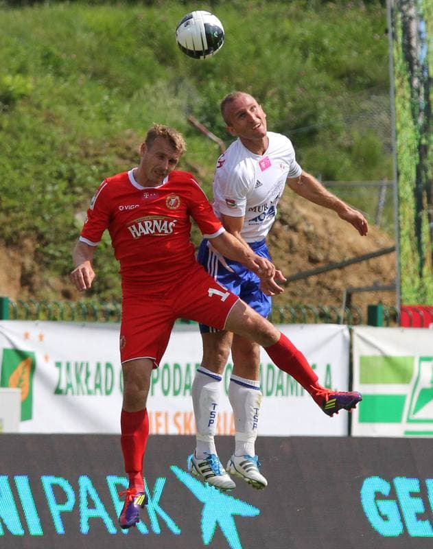 Football. T-Mobile Ekstraklasa. Podbeskidzie Bielsko-Biala - Widzew Lodz. 14.08.2011