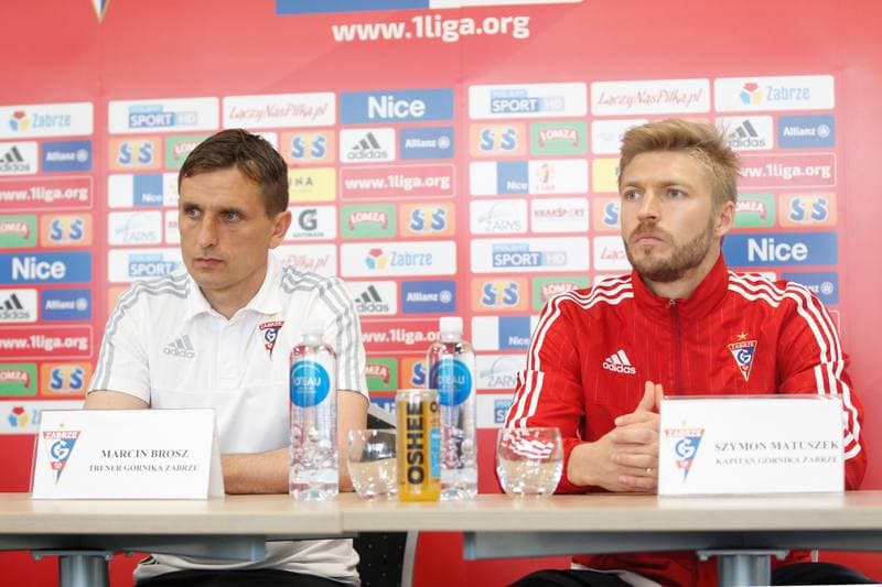 Football. Gornik Zabrze. Press Conference. 15.05.2017