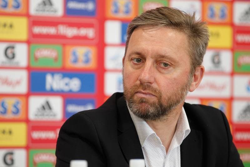 Football. Gornik Zabrze. Press Conference. 15.05.2017