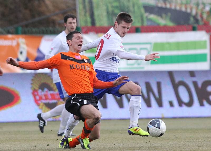 Football. T-Mobile Ekstraklasa. Podbeskidzie Bielsko-Biala - Zaglebie Lubin. 25.02.2012