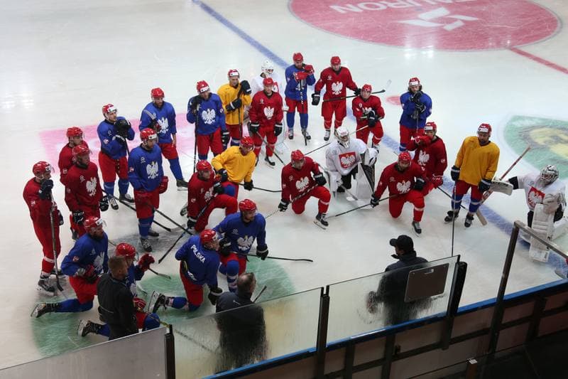 Ice Hockey. Poland national team. Training. 27.09.2017