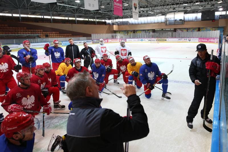 Ice Hockey. Poland national team. Training. 27.09.2017
