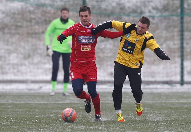 Football. Friendly Match. Podbeskidzie Bielsko Biala - Sandecja Nowy Sacz. 23.01.2014