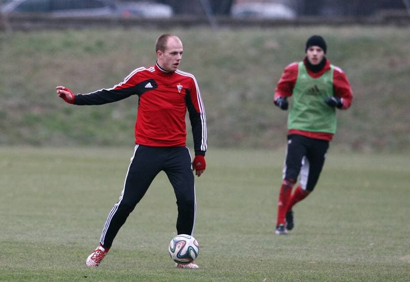 Football. Gornik Zabrze. Training. 07.01.2016