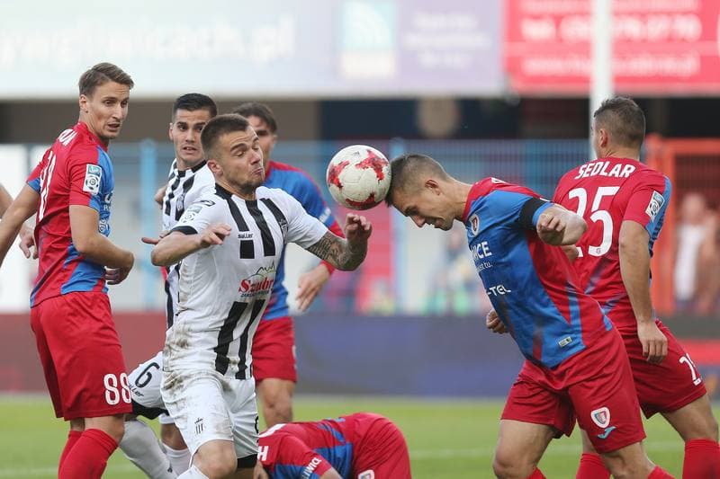 Football. Lotto Ekstraklasa. Piast Gliwice - Sandecja Nowy Sacz. 14.10.2017