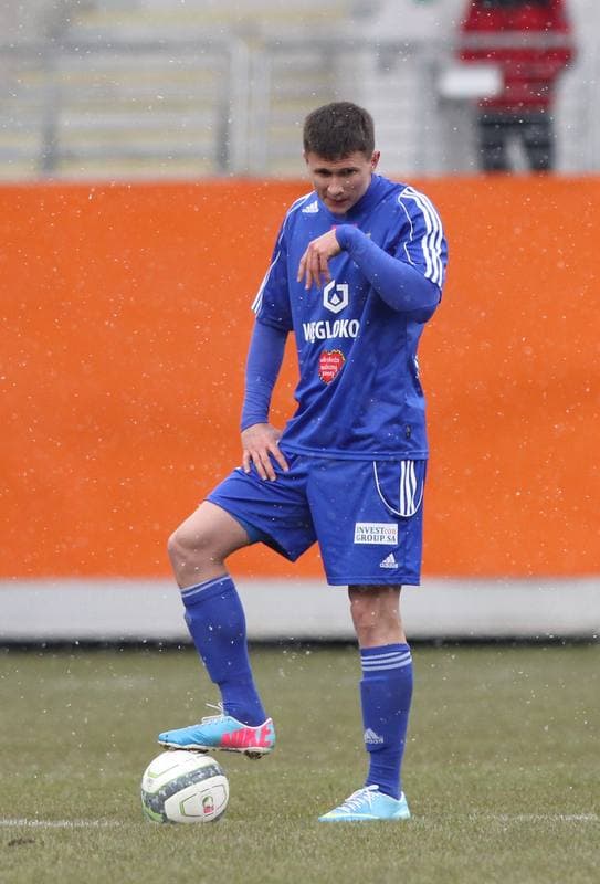 Football. T-mobile Ekstraklasa. Zaglebie Lubin - Ruch Chorzow. 01.04.2013