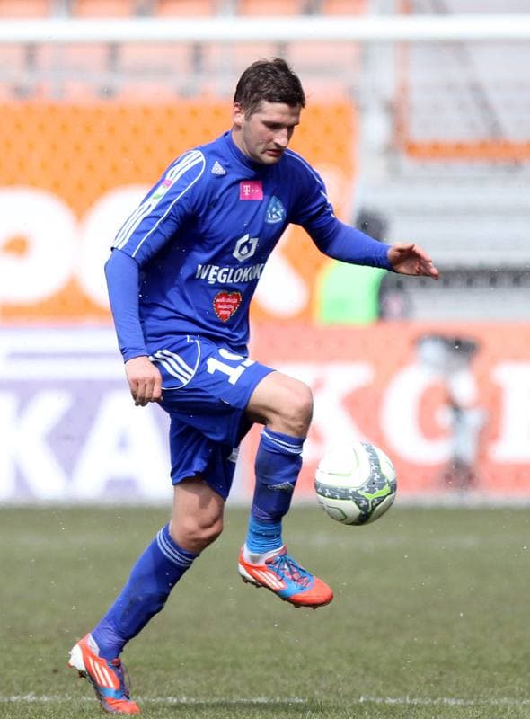 Football. T-mobile Ekstraklasa. Zaglebie Lubin - Ruch Chorzow. 01.04.2013