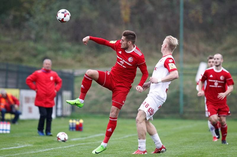 Football. Fortuna Narodni Liga. Fotbal Trinec - FK Pardubice. 21.10.2017