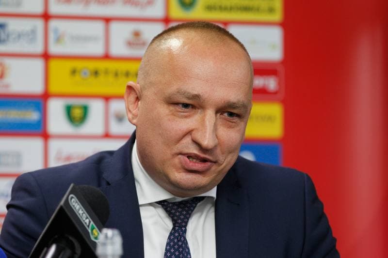 Football. GKS Katowice. Press Conference. 03.11.2017