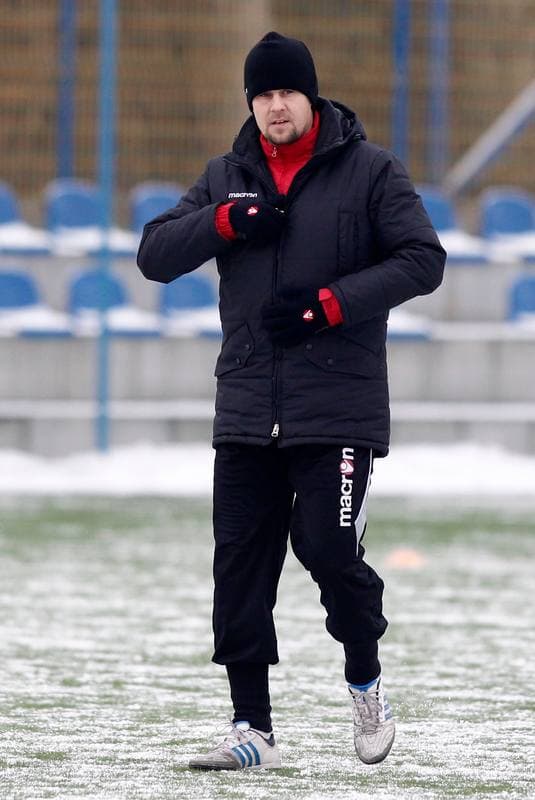 Football. GKS Katowice. Training. 24.01.2014